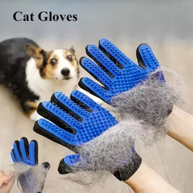 Pet Hair Remover Brush - Tierhaar-Handschuhkamm für Hunde und Katzen, Fellpflege-Handschuh,