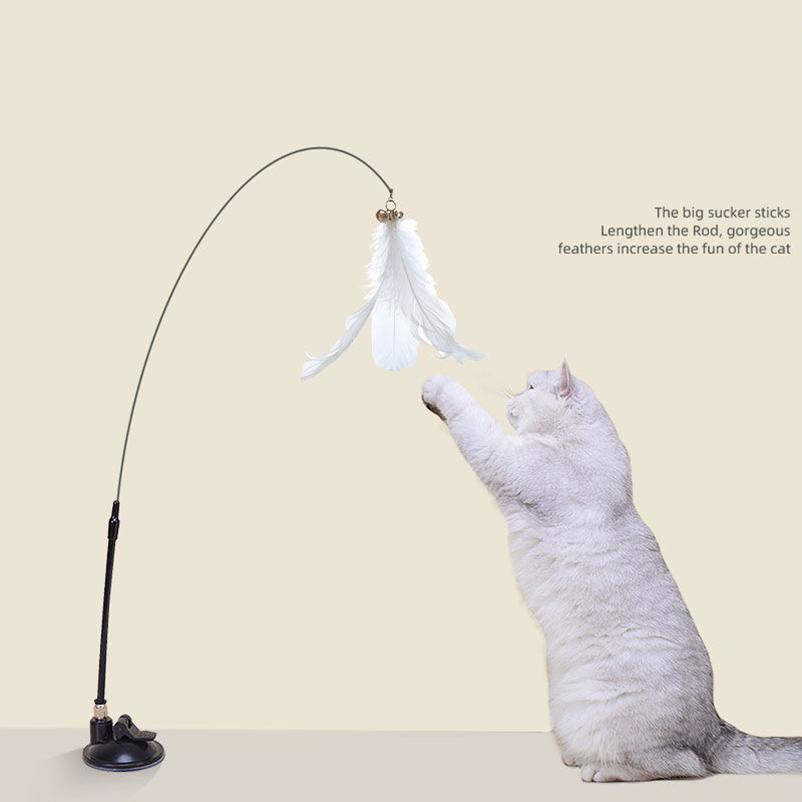 Pet Supplies Amazon - Neuer leistungsstarker Katzenspielstab mit Glocke, langer,