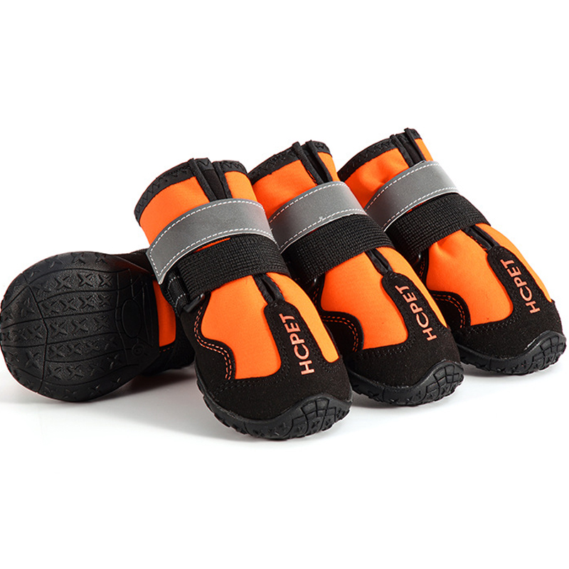 Dog Booties Paw Protector - Wasserdichte Hundeschuhe, rutschfeste Gummi-Hundestiefel, Winter-Schneeschuhe, Pfotenschutz,