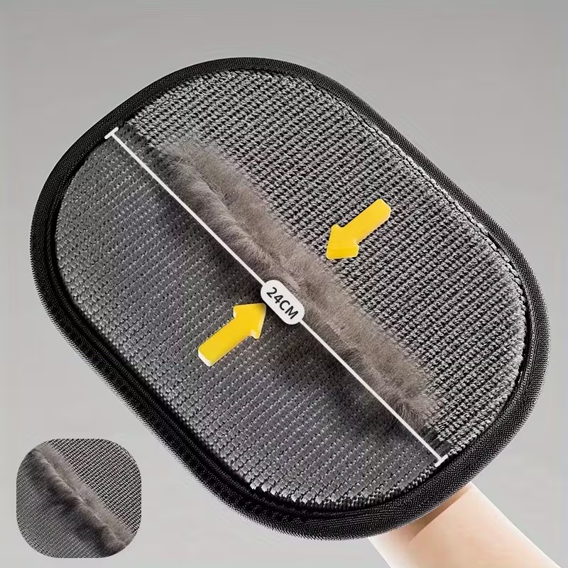 Pet Hair Remover Brush - Doppelseitige Tierhaar-Entfernungsbürste & Pflegehandschuhe - 2-in-1