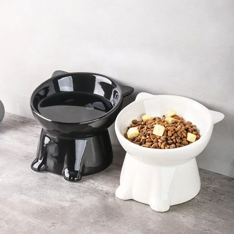 Pet Supplies Amazon - Schwarzer Katzennapf, Amazon, Keramik-Katzennapf, Haustiernapf, Heimtierbedarf,