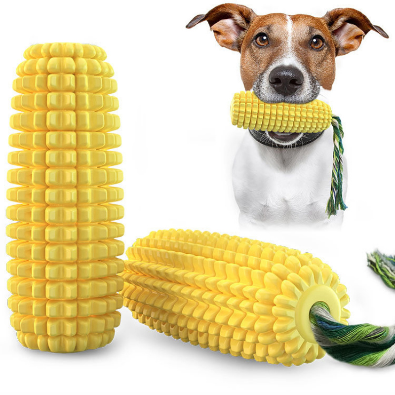 Pet Supplies Amazon - Haustierzubehör: Quietschende Corn Dog Zahnbürste, Amazon