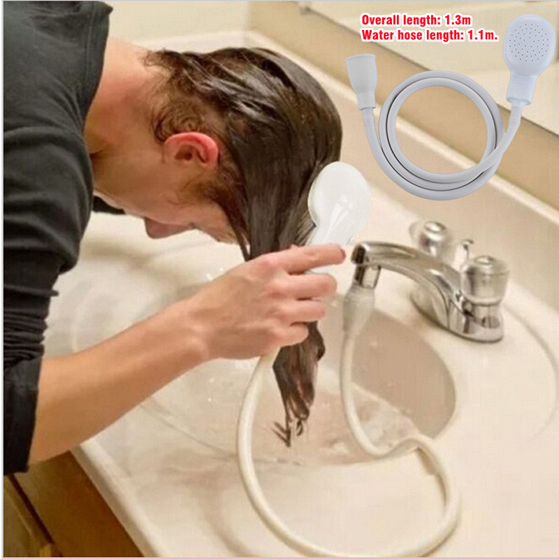 Pet Supplies Outlet - Multifunktionaler Wasserhahn-Duschsprüher Abflussfilter Schlauch Waschbecken-Duschkopf-Verlängerung Badezimmer