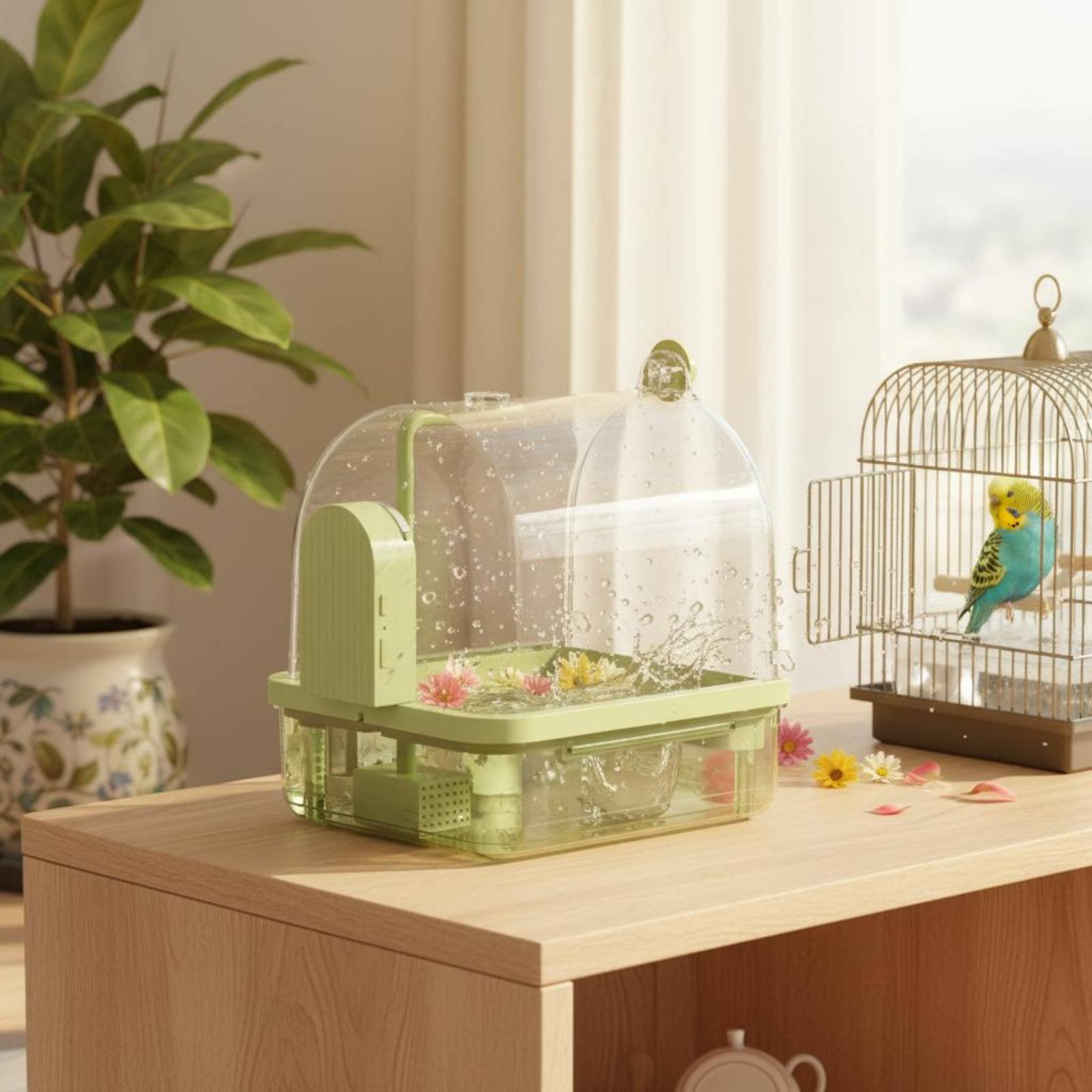 Automatisches Vogelbad mit Dra – Pet Supplies In Bewertung und Preis