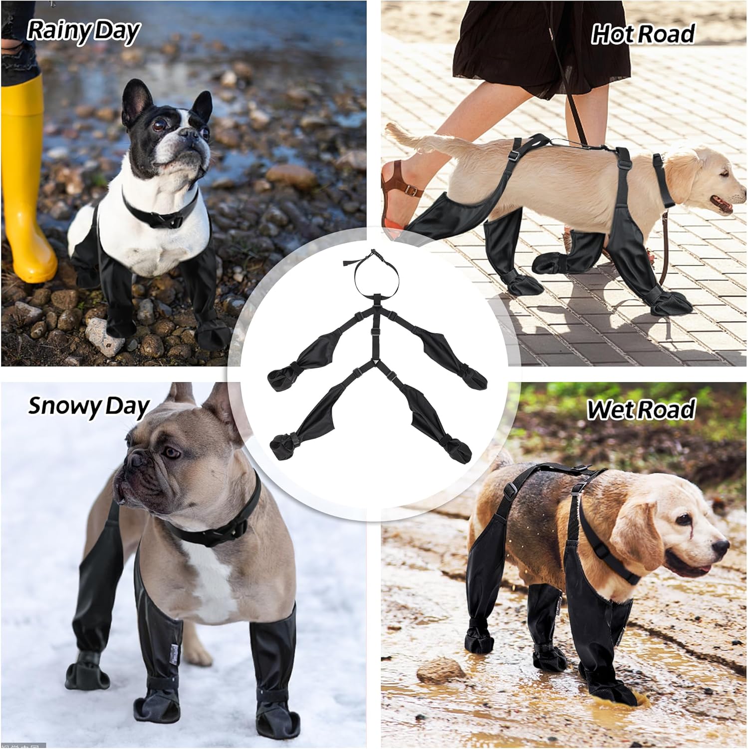 Wasserdichte Hundestiefel Anti – Dog Booties Paw Protector Bewertung und Preis
