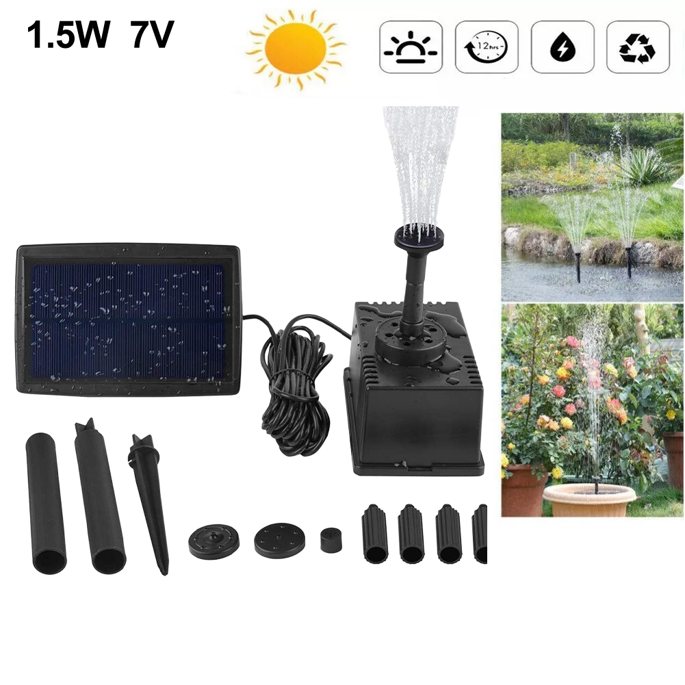 1,5 W 7 V Solar Brunnen Pumpe  – Fish Tank Filter Pump Bewertung und Preis
